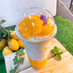 มะยงชิดนมสดเย็น ( แก้ว 22 oz)