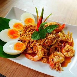 ยำหัวปลีหมูสับ