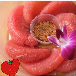 ส้มโอพันธุ์ทับทิมสยามปากผนัง พร้อมทาน กล่องใหญ่