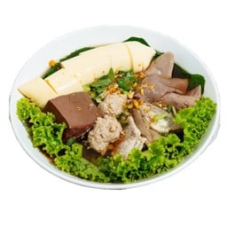 เกาเหลาต้มเลือดหมู + เต้าหู้