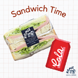 [อร่อยซ่ากับโค้ก] Classic Sandwish คลาสสิคแซนวิช +  โค้ก ออริจินัล (กระป๋อง)