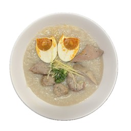 โจ๊กหมู + เครื่องใน + ไข่เค็ม