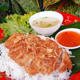 ข้าวหน้าไก่ทอด