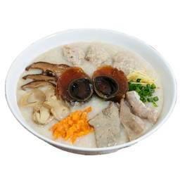 โจ๊กหมู + ทุกอย่าง + ไข่เยี่ยวม้า