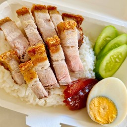 ข้าวหมูกรอบ