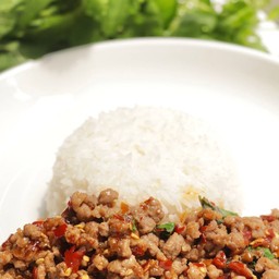 ข้าวกะเพราหมูสับ