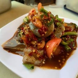 ตำเหลากุ้งสด