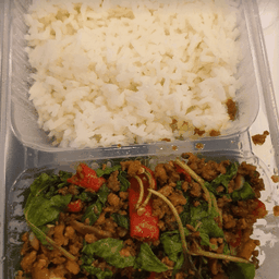 ข้าวราดกะเพราหมูสับ