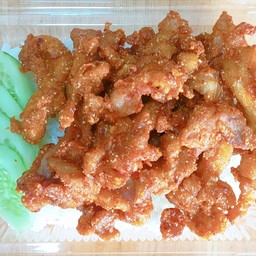 ไก่ทอดคลุกฝุ่น(กับข้าว)