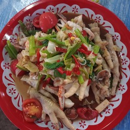 ซั่วผักทะเลตีนไก่