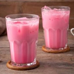 นมชมพูเย็น