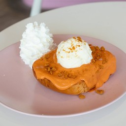 Thai Tea Crunchy Toast - ชาไทยครันชี่