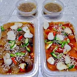 ชุด แซลมอนดอง14ชิ้น+กุ้งดอง16ตัว  พร้อม น้ำจิ้มซีฟู๊ด