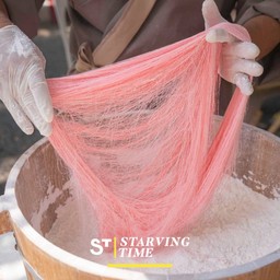 ขนมไหมฟ้า หรืิอหนวดมังกร แพค3กล่อง สีสุ่ม