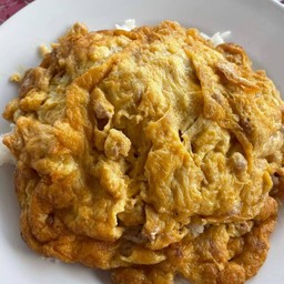 ไข่เจียวหมูสับ กับข้าว