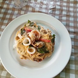 ข้าวไข่ข้นห่อหมกทะเล