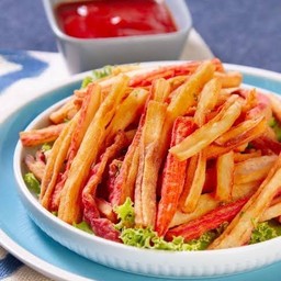 ปูอัดเส้นทอดกรอบบ