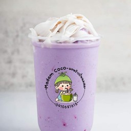 มะพร้าวน้ำหอมนมเผือกปั่น