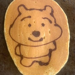 แพนเค้กการ์ตูนรูปหมี