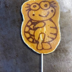 แพนเค้กการ์ตูนรูปเต่า