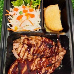 สเต็กอกไก่พริกไทยดำ(ใหญ่)