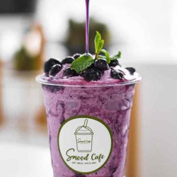 นมบลูเบอรี่ปั่น•