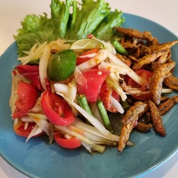 ตำปลากรอบ (ทางร้านไม่แยกเส้น/น้ำตำ/อื่นๆ)