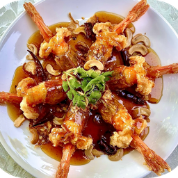 กุ้งทอดซอสมะขาม