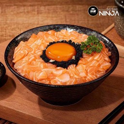 ข้าวหน้าแซลมอนเเบล็คโอเชี่ยน