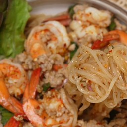 ลาบเส้นเล็กกุ้งสด