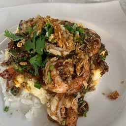 ข้าวไข่ข้นกุ้งพริกไทยดำ