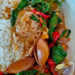 Stir Fried Clams With Chili Paste On Rice