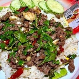 กะเพราเนื้อสับๆ