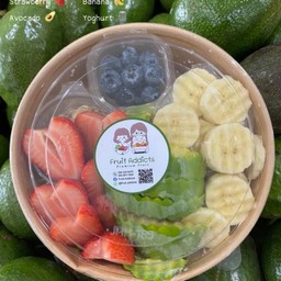 Fruit yogurt and GRANOLA ALMOND