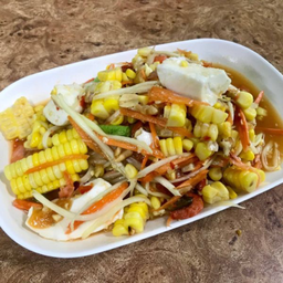 ตำข้าวโพดไข่เค็ม