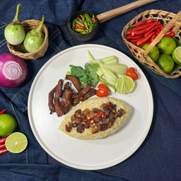 ข้าวผัดหมูแดดเดียว