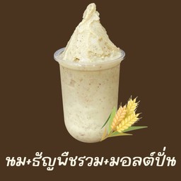 นมถั่วเหลือง+ธัญพืชรวม+มอลต์ปั่น