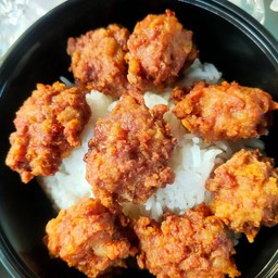 ข้าวหมูสับทอด