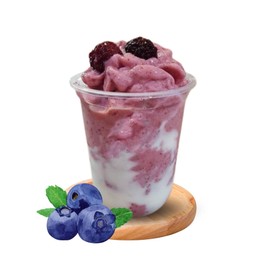 บลูเบอร์ลี่โยเกิร์ตสมูทตี้