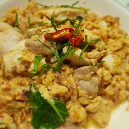 ข้าว + ไข่ข้น ห่อหมกไก่