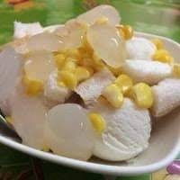 ไอศครีมกะทิโบราณ  ใส่ลูกชิด