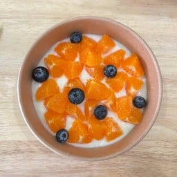 Orange Aus + blueberries Homemade Yogurt🍊🫐