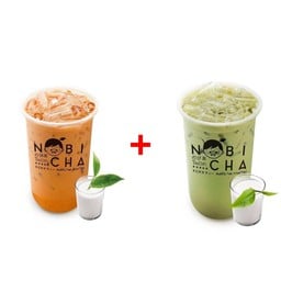 [เซตสุดฮิต] ชาไทย + ชาเขียวนม