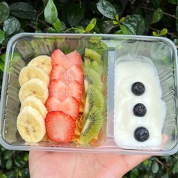 2 Tone Fruit Homemade Yogurt Cornflakes