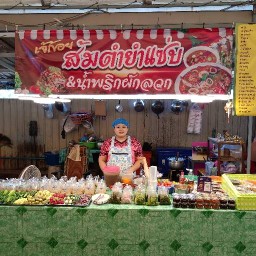 เจ้ก้อย ส้มตำยำแซ่บ ตลาดแม่อุทัย
