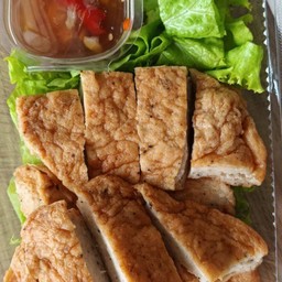 หมูยอพริกไทยดำแท่งทอด 3 ชิ้น