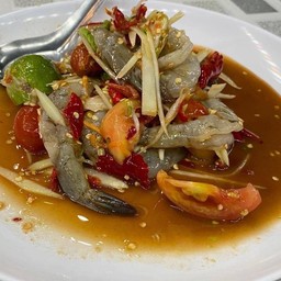 ตำกุ้งสด
