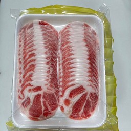 สันคอหมูสไลด์บางๆ 500  กรัม