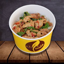 ข้าวกะเพราหมูนุ่ม(D R)