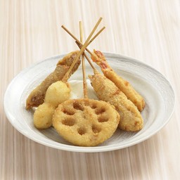 1901.Omakase Kushikatsu  5pcs เซ็ตคุชิคัตสึ 5 ไม้